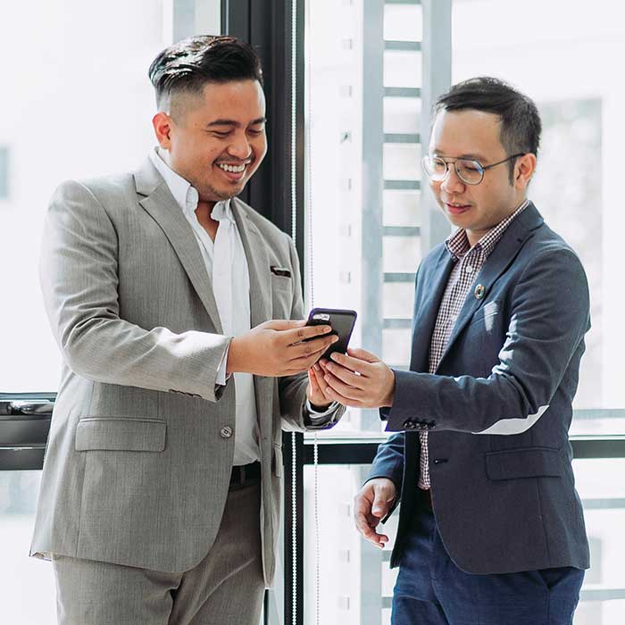 Business consultants in meeting