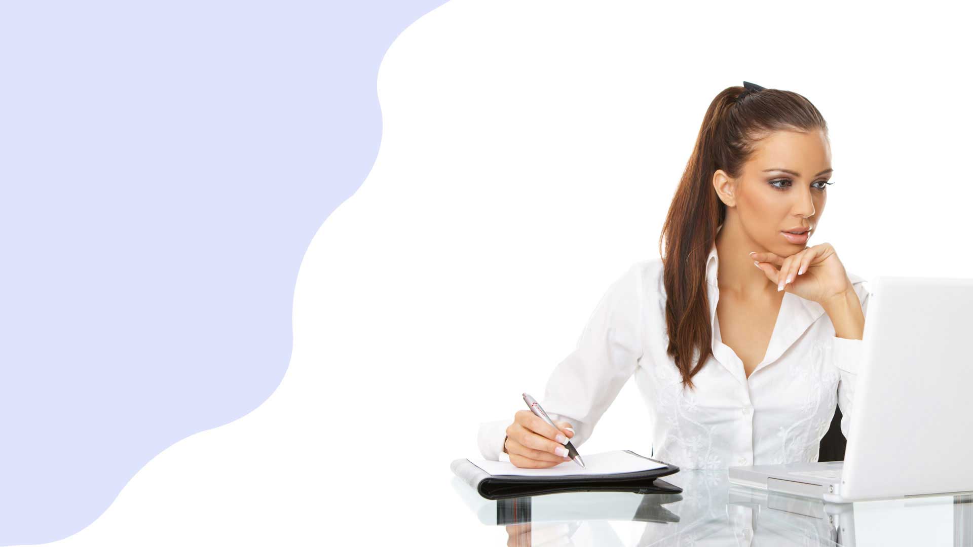Business consultants meeting with clients
